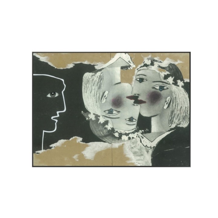 Kolaż analogowy „Aha” - wydruk