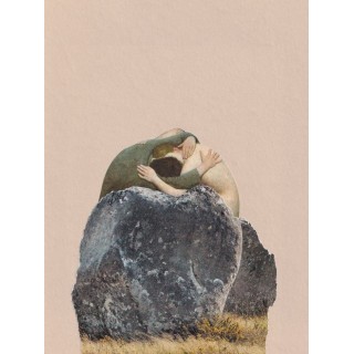 Kolaż analogowy „Ukryj mnie w swoich ramionach” - wydruk