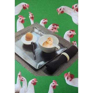 Kolaż analogowy „Co było pierwsze”