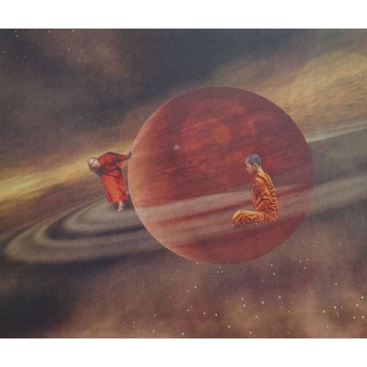 Kolaż analogowy „Kosmiczny spokój”